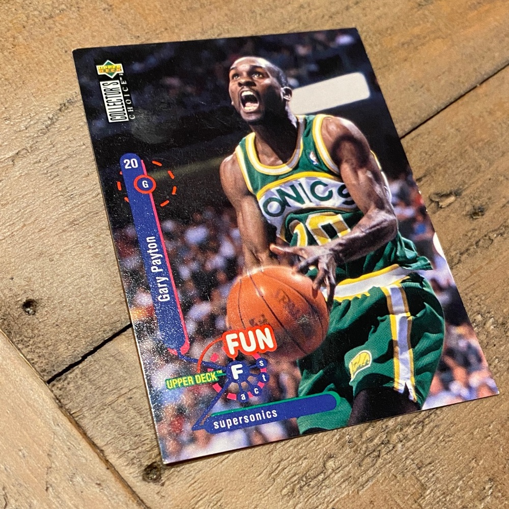 Upper Deck Seattle Supersonics Gary Payton Trading Card